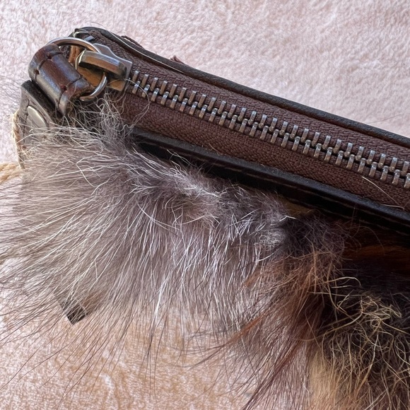 PATRICIA NASH FOX FUR WRISTLET WALLET NWT - Picture 3 of 6